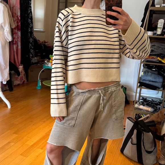 Zara Sweaters - Zara Stripe Sweater oversized boxy fit